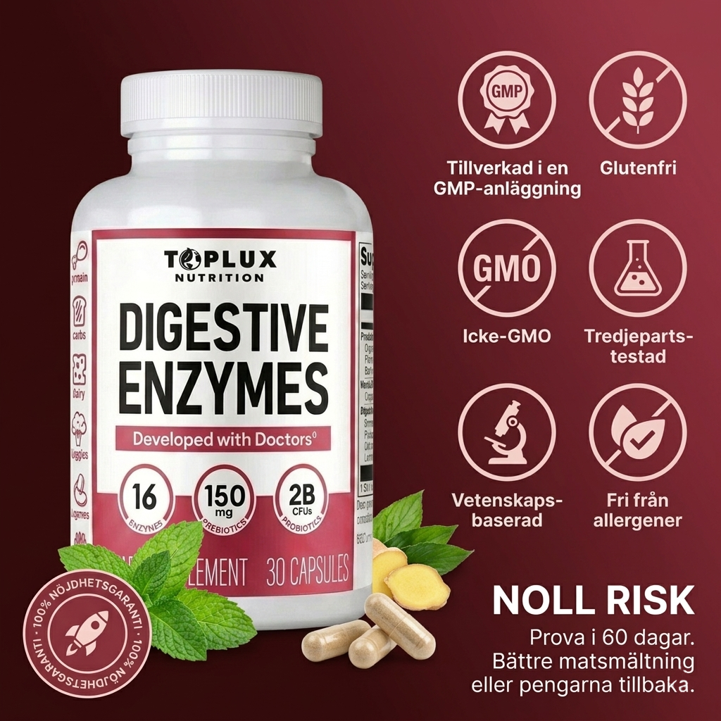 Digestive Enzymes – För En Plattare, Lugnare Mage
