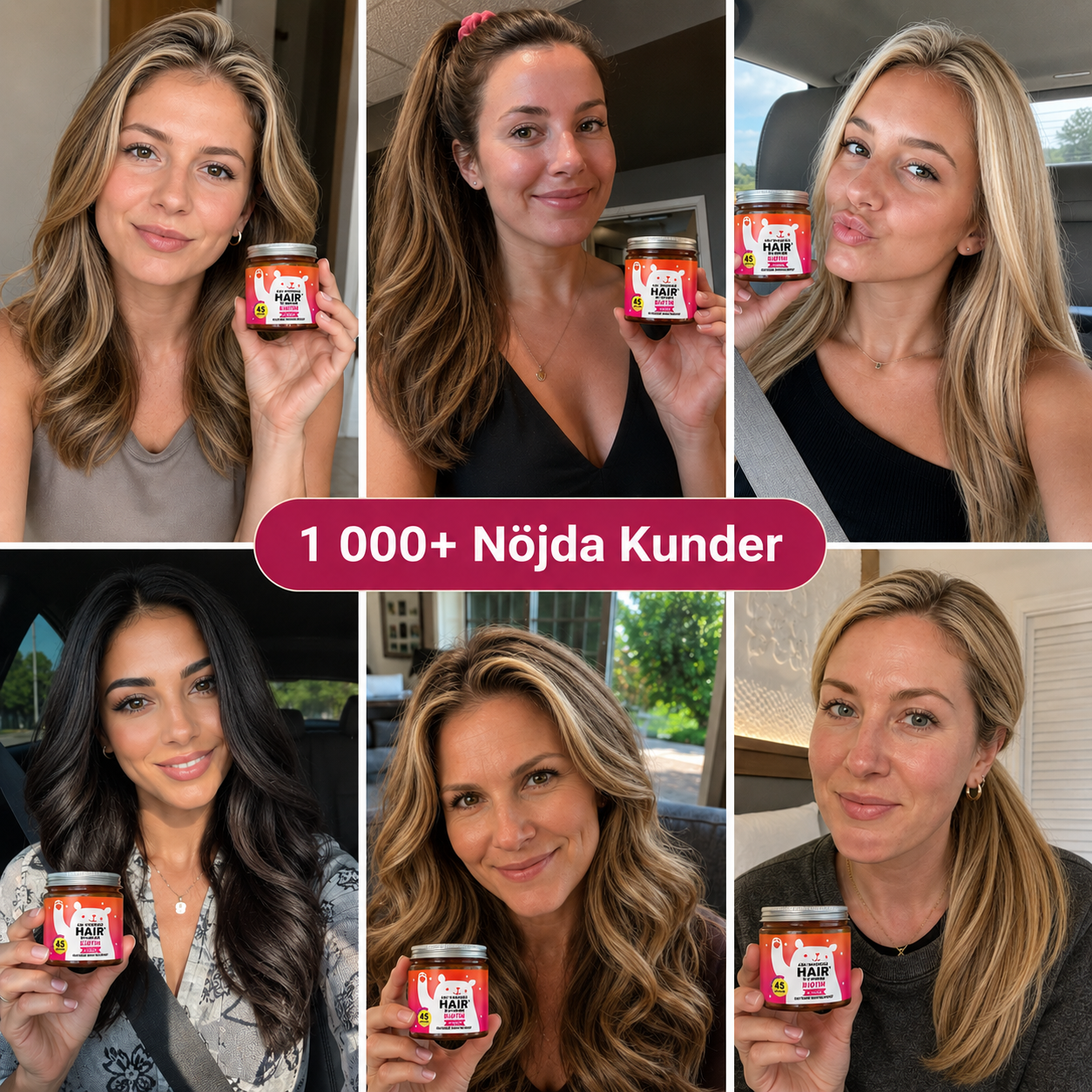 Biotin Gummies – För Längre, Tjockare & Starkare Hår