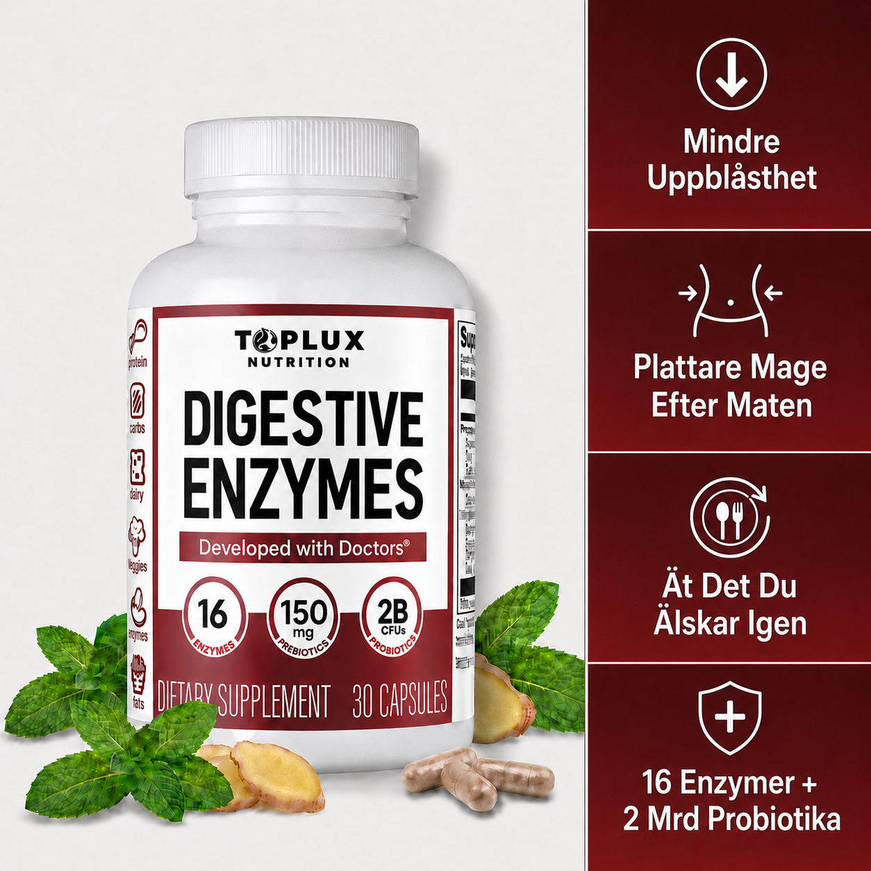 Digestive Enzymes – För En Plattare, Lugnare Mage
