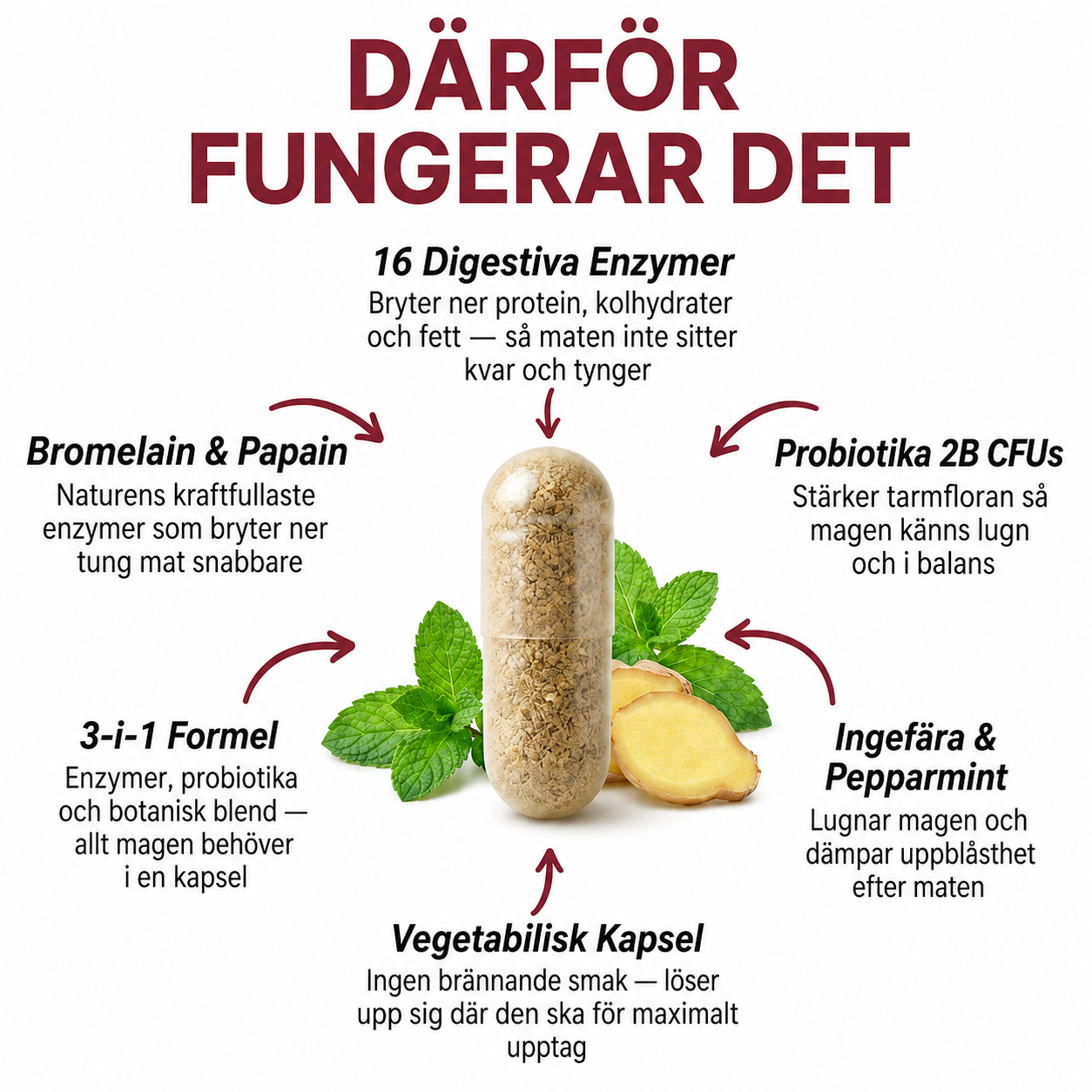 Digestive Enzymes – För En Plattare, Lugnare Mage